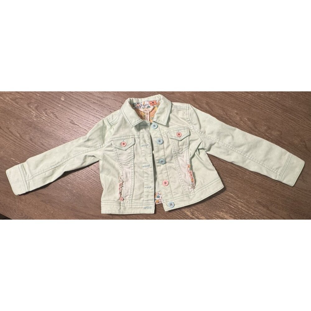 Matilda Jane Polka Dot Party Denim Jacket Girls Dream Chasers Size 8 Youth